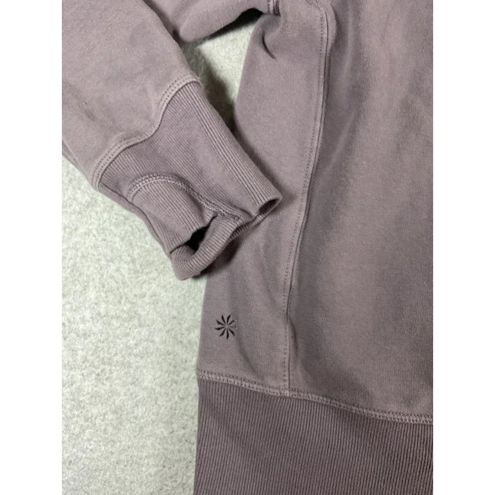 Athleta Girl Coaster Fleece Hoodie Purple Mauve Sweatshirt M 8-10  1493